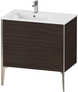 Duravit XViu Waschtischunterbau bodenstehend 810 mm mit 2 Auszügen, weiß matt, Tip-On Technik