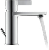 Duravit D-Neo Einhebel-Waschtischmischer mit Zugstange, Chrom – 94 mm Ausladung