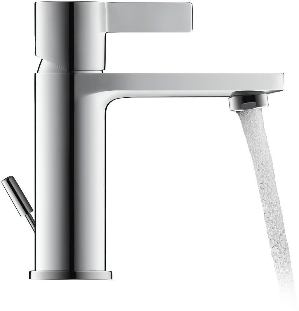Duravit D-Neo Einhebel-Waschtischmischer mit FreshStart, Zugstange & Chrom – 109 mm Ausladung