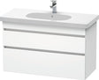 DURAVIT DuraStyle Waschtischunterbau 1000 mm wandhängend, 2 Schubkästen, weiß matt