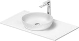 DURAVIT Sivida Waschtischset 880x500 mm mit Konsole, Aufsatzbecken, medizinische Ausführung