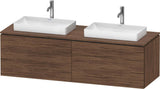 DURAVIT L-Cube Konsolenwaschtischunterbau 1620 mm Taupe supermatt mit Tip-on Technik