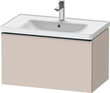 Duravit D-Neo Waschtischunterbau 784 mm Eiche Schwarz Matt mit 1 Auszug und Bronze-Griff