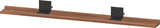 DURAVIT Sivida Spiegelablage 1280x115x35 mm – Chrom/Weiß Matt, inkl. Befestigungsmaterial