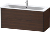 Duravit XViu Waschtischunterbau wandhängend 1210 mm, 2 Schubkästen, champagner matt/weiß matt