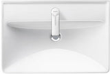 Duravit D-Neo Waschtisch 550 mm weiß mit Überlauf und WonderGliss
