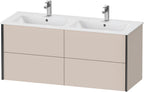taupe matt / Spanplatte / 4Schubk.,schwarz matt/taupe