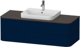 DURAVIT Happy D.2 Konsolenwaschtischunterbau 1300 mm taupe supermatt mit Tip-On und LED-Innenbeleuchtung