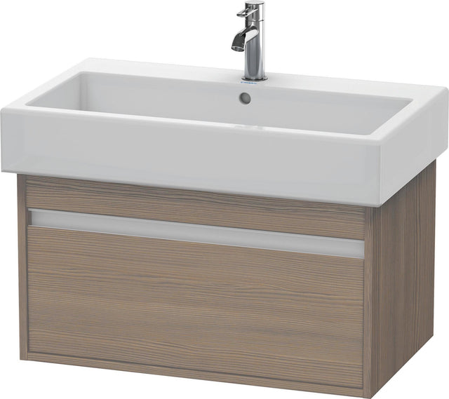 DURAVIT Ketho Waschtischunterbau 750 mm Eiche Terra wandhängend mit Auszug