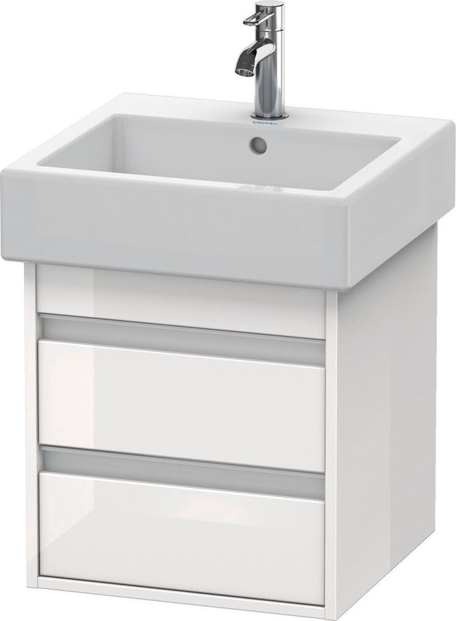 DURAVIT Ketho Waschtischunterbau wandhängend 440x450x480 mm, 2 Schubkästen, weiß matt