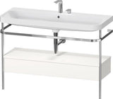 Duravit Waschtischset Happy D.2 Plus 1175x490mm Taupe Supermatt Ein Hahnloch