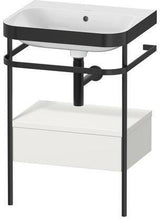 Duravit Waschtischset HAPPY D.2 PLUS 575x490mm ein Hahnloch taupe supermatt