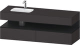 DURAVIT Qatego Studio F. A. Porsche Einbauwaschtisch mit Konsolenwaschtischunterbau 1600 mm Weiß Matt