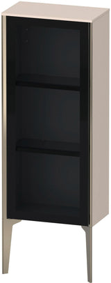DURAVIT XViu Halbhochschrank 400 mm Parsolglas grau mit Tip-on Technik und Soft-Close