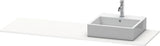 Duravit XSquare Konsole 1600x550x16mm Weiß Super Matt – Waschtischplatte mit Ausschnitt