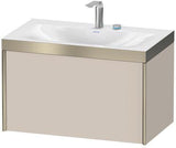 Duravit Möbelwaschtischset XViu 800x480mm mit Unterbau, Auszug und Hahnlochbank