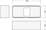 Duravit DuraStyle 2 Rechteck-Badewanne 1800x800mm weiß mit 2 Rückenschrägen