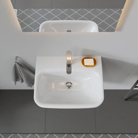 DURAVIT DuraStyle Waschtisch 550 mm mit Überlauf, 1 Hahnloch und WonderGliss