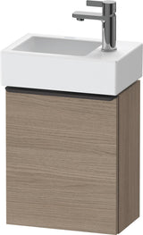 Duravit D-Neo Waschtischunterbau 364 mm Eiche Terra Matt, 1 Tür rechts, wandhängend