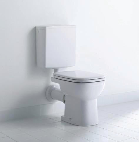 DURAVIT D-Code Stand-WC 480 mm Tiefspüler, Abgang waagerecht, weiß