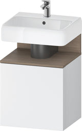 DURAVIT Qatego Waschtischunterbau 490 mm Eiche Terra Matt, 1 Tür rechts, Tip-On