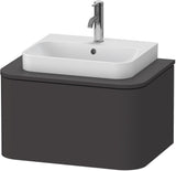 DURAVIT Happy D.2 Konsolenwaschtischunterbau wandhängend 650 mm weiß hochglanz mit 1 Auszug