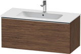 Duravit D-Neo Waschtischunterbau 1010 mm, 1 Auszug, Weiß Matt, Griff Bronze Gebürstet, Wandhängend