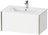 Duravit Waschtischunterbau XVIU 810 mm weiß matt mit Tip-On-Technik und Auszug