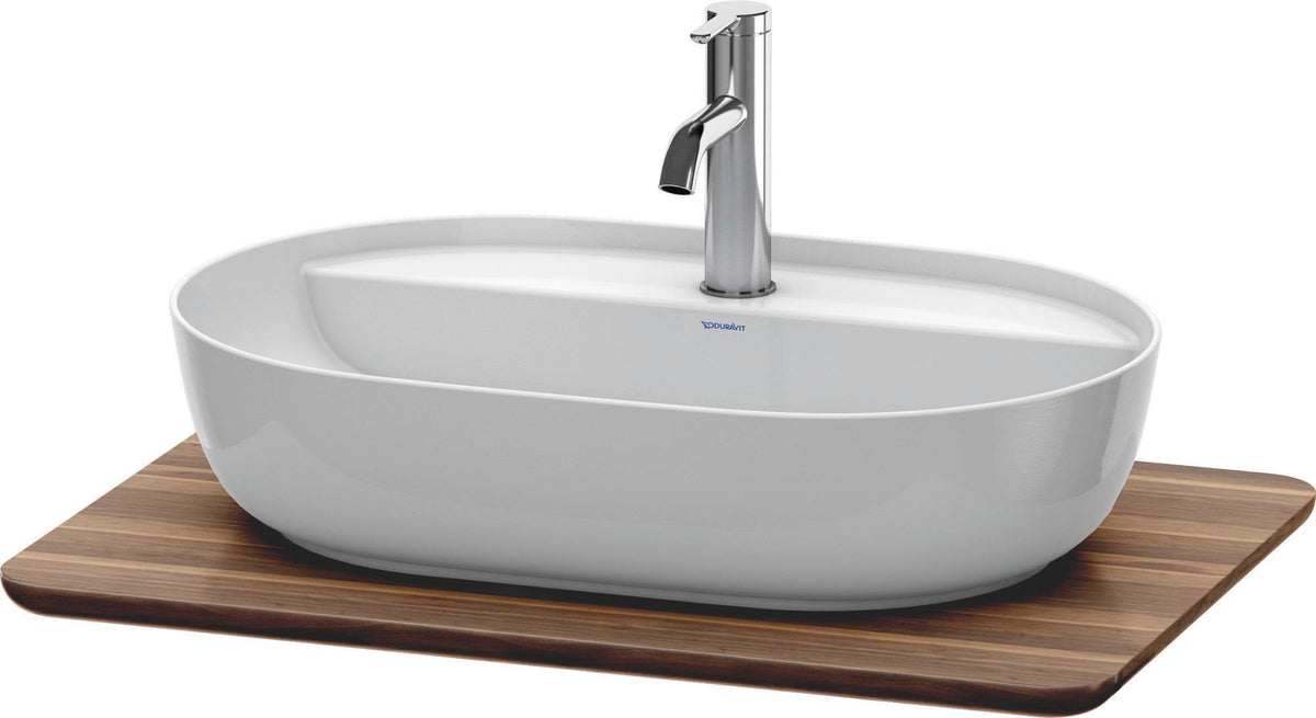 DURAVIT Luv Massivholzkonsole 688x475mm Amerikanischer Nussbaum mit 1 Ausschnitt