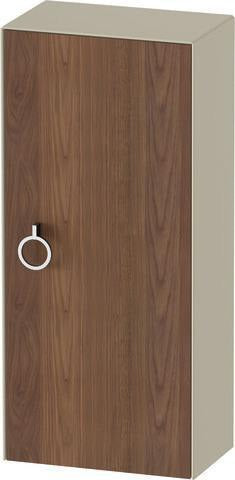 DURAVIT White Tulip Halbhochschrank 400 mm, Tür links, Nussbaum/Taupe, Soft-Close
