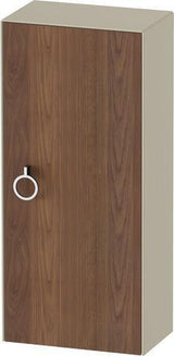 DURAVIT White Tulip Halbhochschrank 400 mm, Tür links, Nussbaum/Taupe, Soft-Close