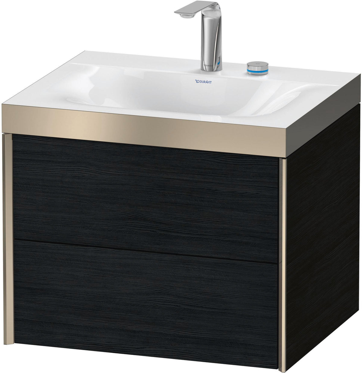 DURAVIT XViu Waschtischunterbauset 600 mm Eiche mit 2 Schubkästen und c-bonded Technologie