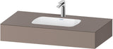 DURAVIT Qatego Einbauwaschtisch mit Konsole 800x550mm Weiß Hochglanz – Studio F. A. Porsche