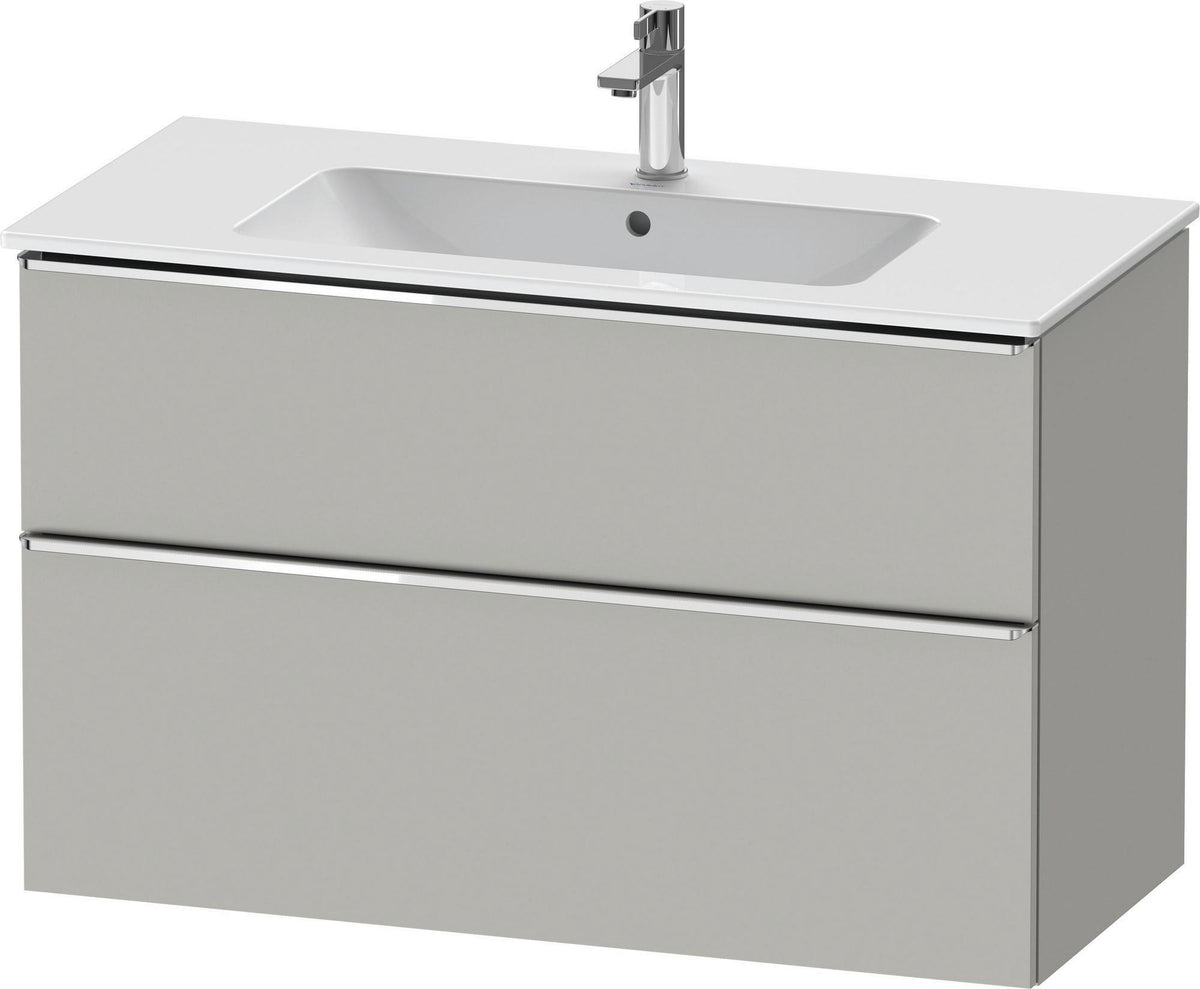 DURAVIT D-Neo Waschtischunterbau 1010 mm Eiche Schwarz mit Bronze Griff