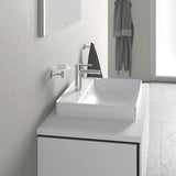 Duravit DuraSquare Aufsatzwaschtisch 600 mm, weiß, ohne Überlauf, mit Hahnlochbank – Design by Duravit