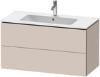 taupe supermatt / Spanplatte / 2 Schubkästen