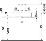 Duravit Vero Aufsatzbecken 600 mm weiß geschliffen ohne Überlauf ohne Hahnloch