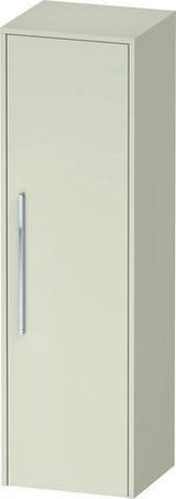 DURAVIT D-Code Halbhochschrank 400 mm, rechts, Basalt Matt, 1 Tür, Glasböden