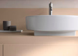DURAVIT Balcoon Konsole 1400 mm mit Ausschnitt links – Elfenbein Matt