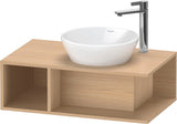 DURAVIT D-Neo Waschtischunterbau wandhängend 800 mm betongrau matt, Becken rechts, 1 offenes Fach