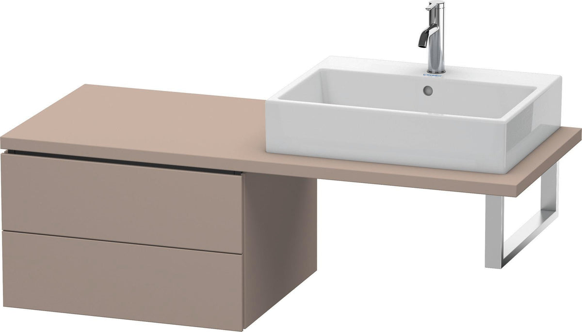 Duravit L-Cube Konsolenunterschrank 620 mm Weiß Matt mit 2 Schubkästen und Tip-on-Technik
