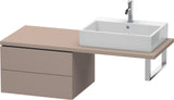 Duravit L-Cube Konsolenunterschrank 620 mm Weiß Matt mit 2 Schubkästen und Tip-on-Technik