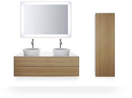 DURAVIT White Tulip Konsolenwaschtischunterbau 1300 mm, 2 Schubkästen, weiß seidenmatt, wandhängend