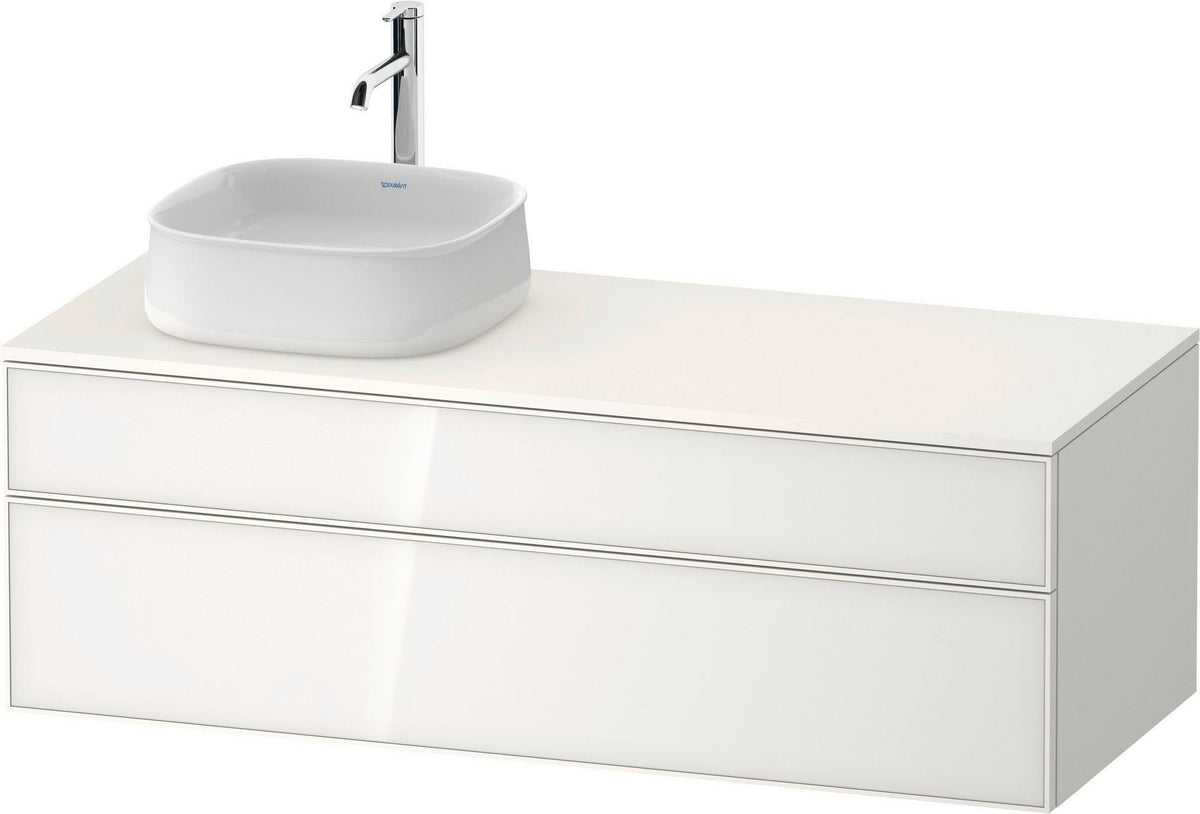 DURAVIT Zencha Konsolen-Waschtischunterbau 1300 mm Eiche Anthrazit wandhängend