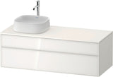 DURAVIT Zencha Konsolen-Waschtischunterbau 1300 mm Eiche Anthrazit wandhängend