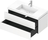 Duravit L-Cube Waschtischset 1000x480 mm mit Vero Air Möbelwaschtisch und 2 Schubkästen in Steingrau matt
