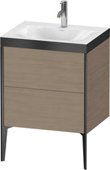 DURAVIT XViu c-bonded Waschtischunterbauset 610x600x480mm Eiche mit 2 Auszügen