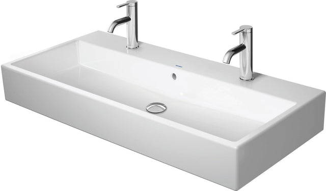 DURAVIT Waschtisch Vero Air 1000 mm mit Überlauf, 2 Hahnlöchern, weiß