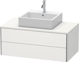 DURAVIT XSquare Waschtischunterbau 1000 mm wandhängend Weiß Seidenmatt mit 2 Schubkästen
