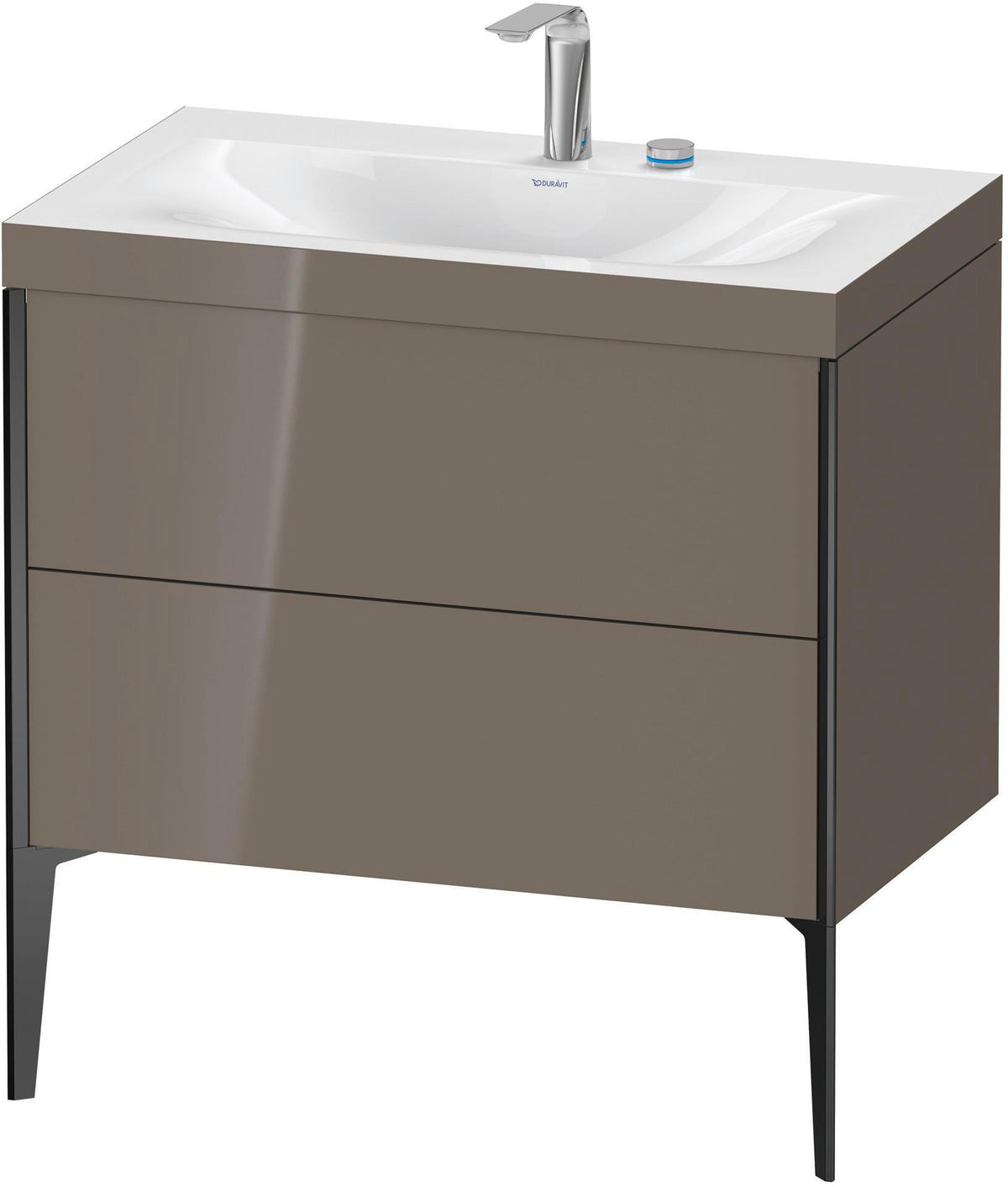DURAVIT XViu c-bonded Waschtischset 800 mm mit 2 Auszügen, bodenstehend, Soft-Close